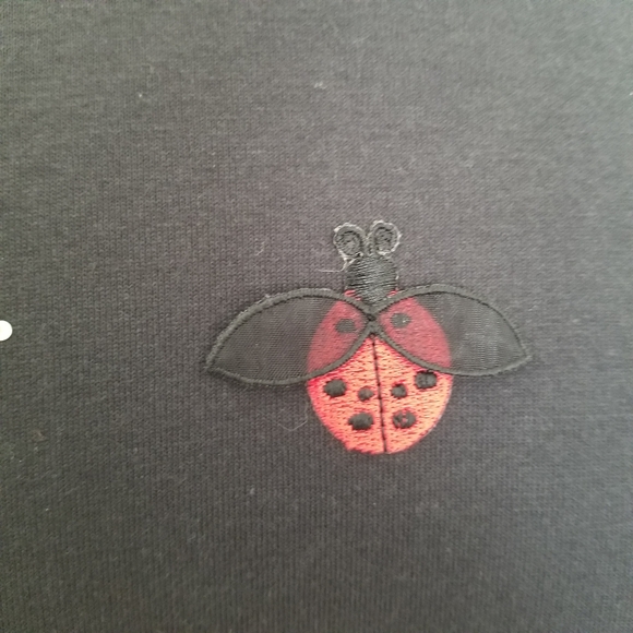 Vintage Black Ladybug T-shirt Size Large - Picture 3 of 12